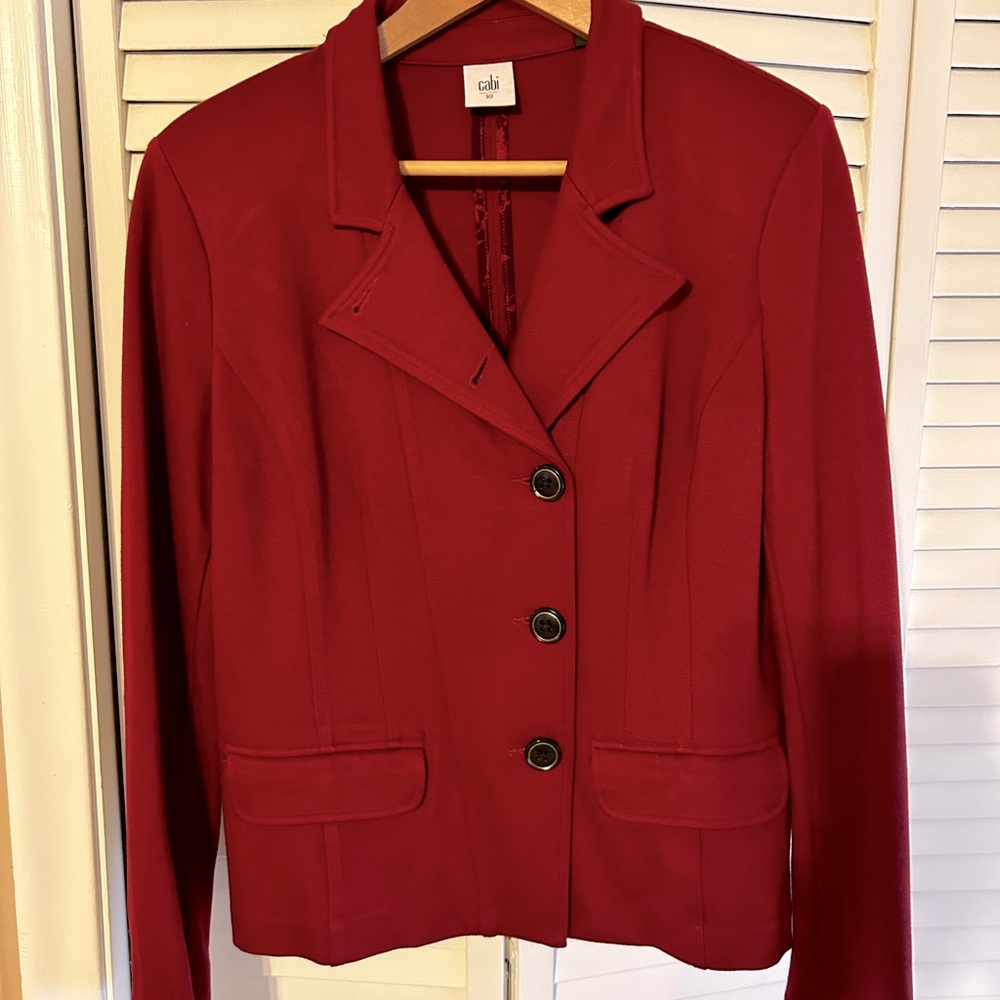 Beautiful red Cabi Ponte jacket